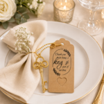 Deschizator de sticle decorativ tip cheie-finisaj auriu, design elegant - imagine 3
