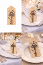 Deschizator de sticle decorativ stil cheie, finisaj metalic - imagine 3