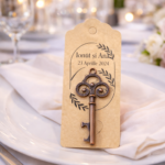 Deschizator de sticle decorativ stil cheie, finisaj metalic