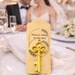 Deschizator de sticle decorativ tip cheie-finisaj auriu, design elegant